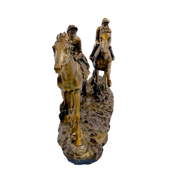 FAIRESTWARE - HORSE RACING SCULPTURE - Picture 3 of 6